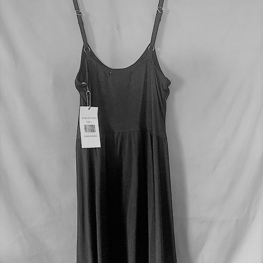 WOMANS BLACK SUN DRESS SIZE L BRAND NEW